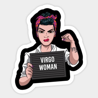 Virgo Woman Sticker